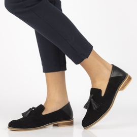 Lädermockasiner Filippo DP2332 / 21 Bk svart 1