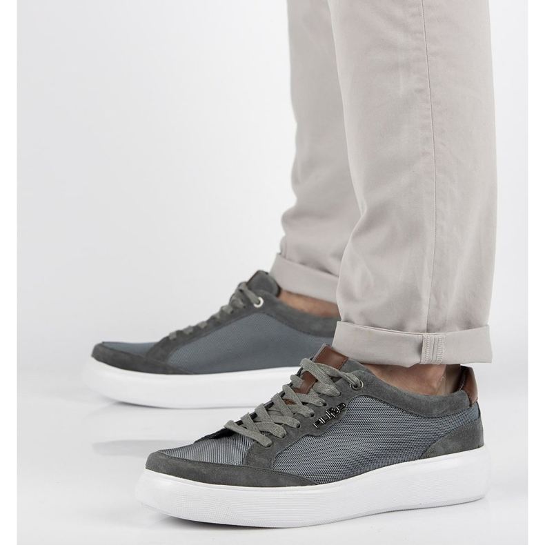 Läderskor Filippo MP2398 / 21 Gr grå 2