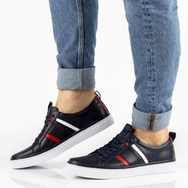 Läderskor Filippo MP2146 / 21 Nv marinblå 1