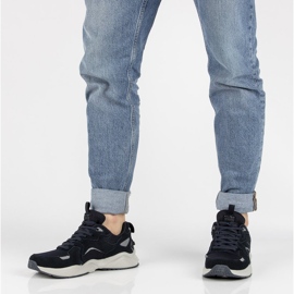 Läder Sneakers Filippo MSP2119 / 21 Nv marinblå 2