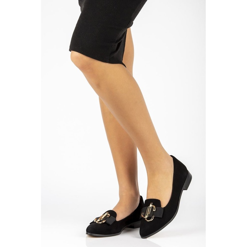 Läder loafers Filippo 2588 svart mocka 2