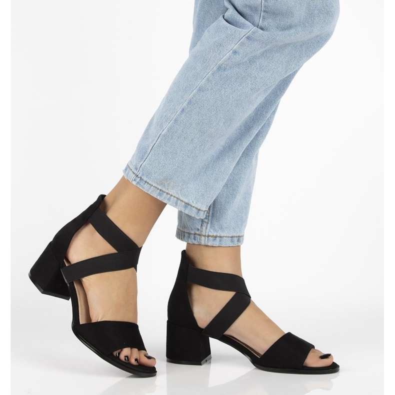 Filippo DS2093 / 21 Bk svarta sandaler 2