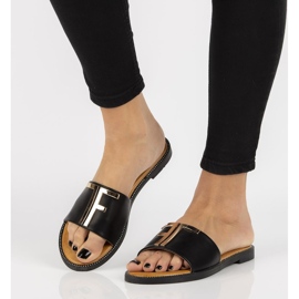 Filippo DK2103 / 21 Bk svarta tofflor 2