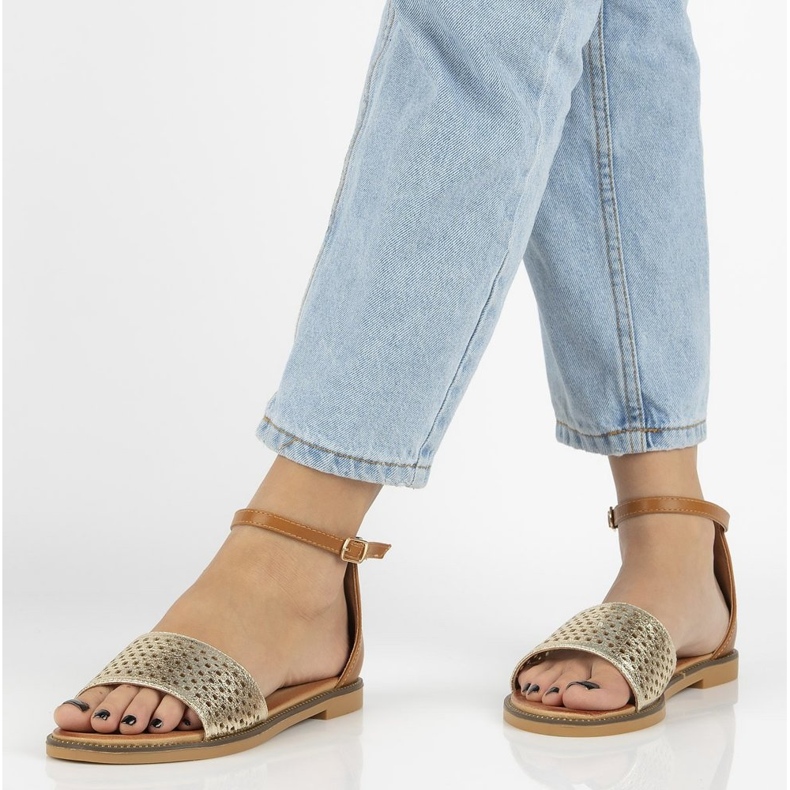 Filippo DS2102 / 21 Go Br bruna sandaler gyllene 2