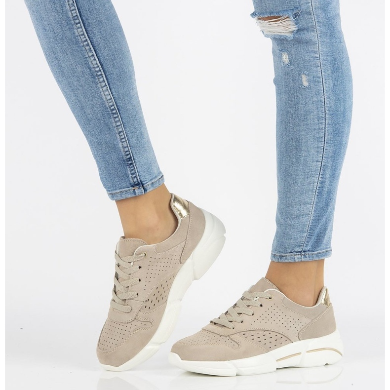 Läder Sneakers Filippo DP2156 / 21 Be beige 1