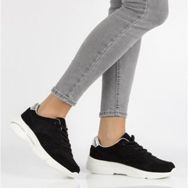 Läder Sneakers Filippo DP2156 / 21 Bk svart 1