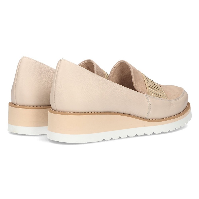 Läderskor Filippo 091 beige 1