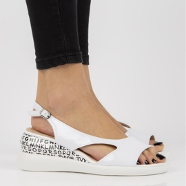 Sandaler på kilen Filippo DS2315 / 21 Wh vit 1