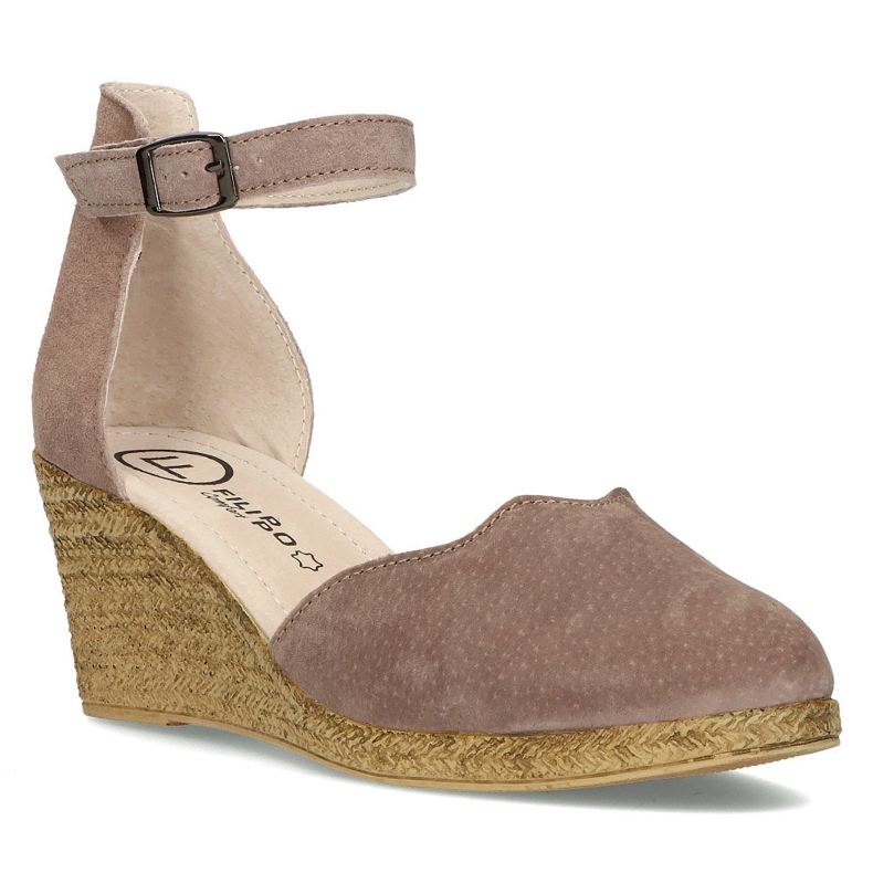 Lädersandaler Filippo DS1394 / 21 Sd ljungbeige 1