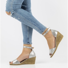 Lädersandaler Filippo DS2137 / 21 Si silver 2