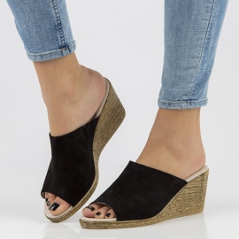 Skinntofflor Filippo DK2143 / 21 Bk svarta 2