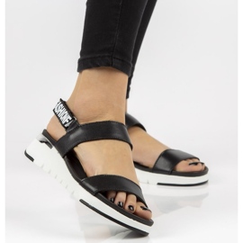 Lädersandaler Filippo DS2141 / 21 Bk svart 1