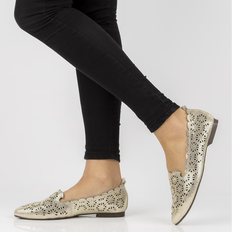 Läderherrar Filippo DP2039 / 21 Go guld gyllene 1