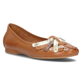 Läderballerinor Filippo 01358 röd brun 1