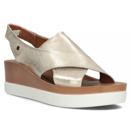 Lädersandaler Filippo 40256 guld gyllene 1