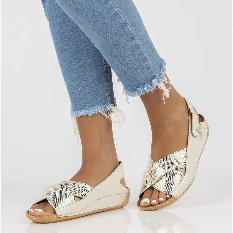 Lädersandaler Filippo 00994-37 / 00-5 ecru 1