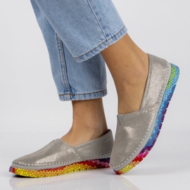 Läderskor Filippo DP1213 / 21 Si silver silver- 2