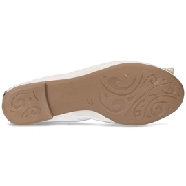 Läder Filippo 103 ballerinas vita 1