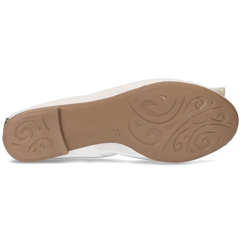 Läder Filippo 103 ballerinas vita 1