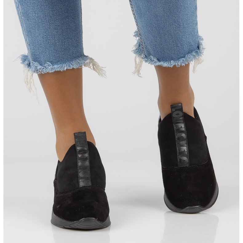 Läder Sneakers Filippo DP1689 / 21 Bk Bk Svart 2