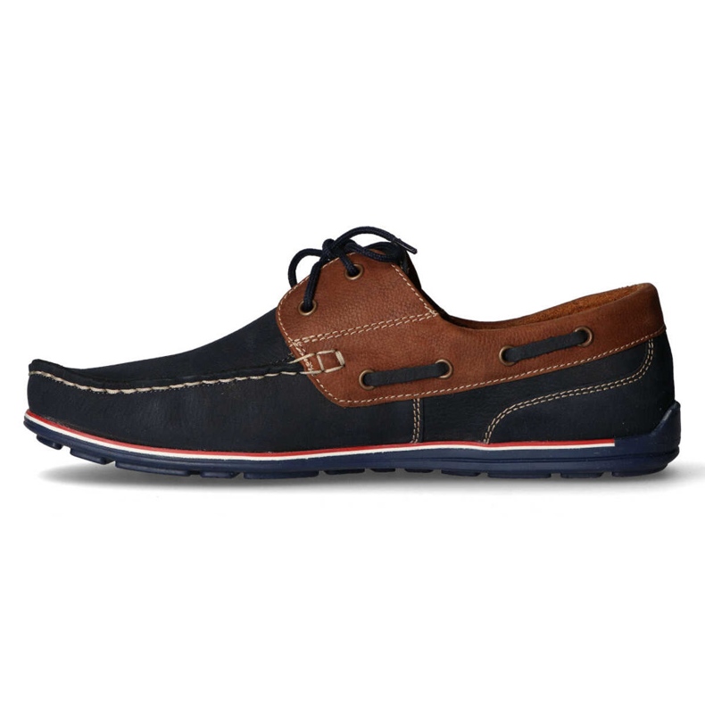 Loafers Filippo 1774 K Granat + Brun nubuck marinblå 2