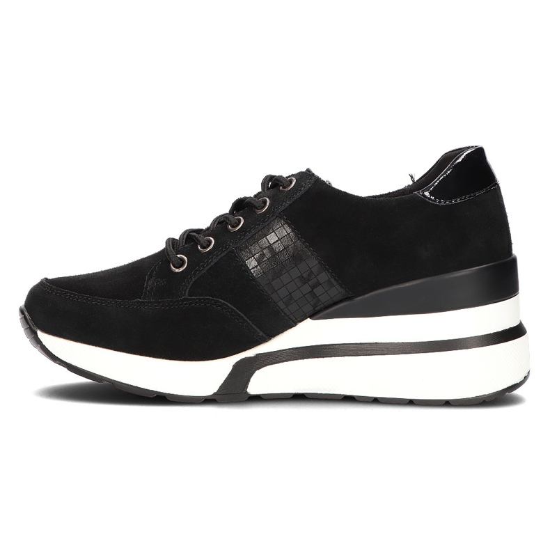 Lädersneakers Filippo DP3176 / 21 Bk svarta 1