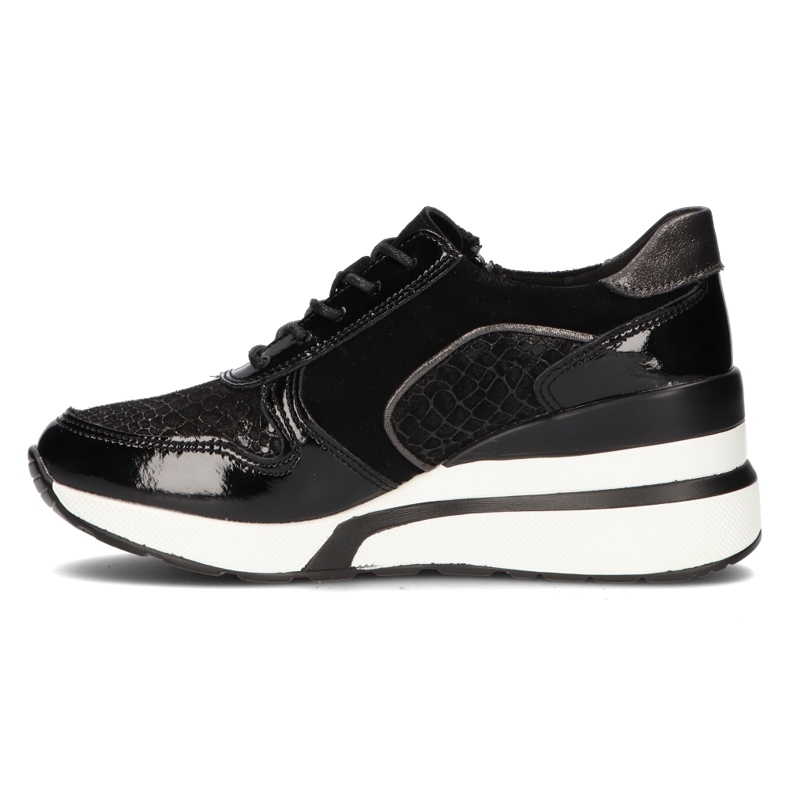 Lädersneakers Filippo DP3166 / 21 Bk svarta 1