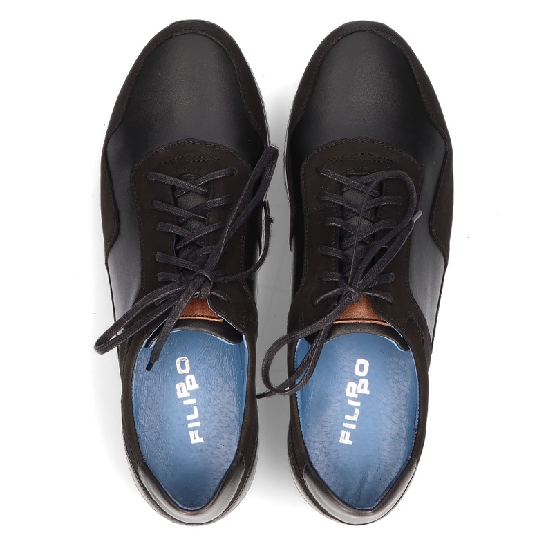 Läderskor Filippo 1755 svart 1