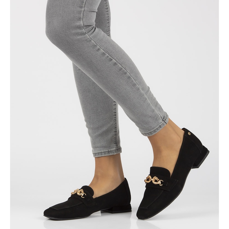 Läder loafers Filippo 05313 svart 1