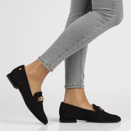 Läder loafers Filippo 05313 svart 2