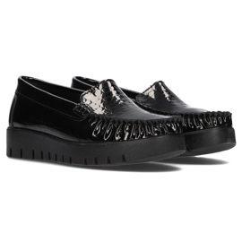 Läderskor Filippo DP3024 / 21 Bk Cr svarta 1