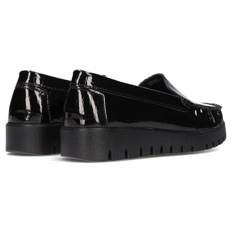 Läderskor Filippo DP3024 / 21 Bk Cr svarta 2