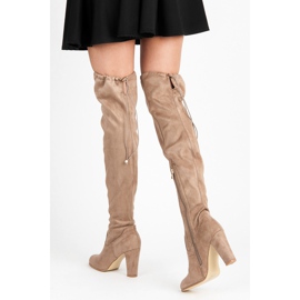 Betler Mocka stövlar på stolpen brun 1