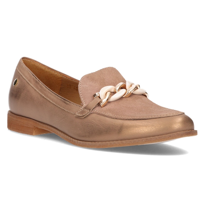Läder Loafers Filippo 4099B Beige 1