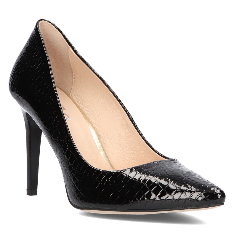 Läderpumpar Filippo 1555 Svart 1