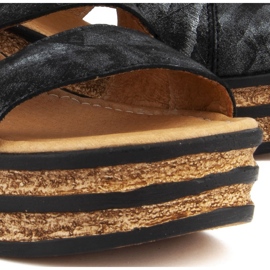 Filippo 513 Czarny Mazan sandaler svart 2