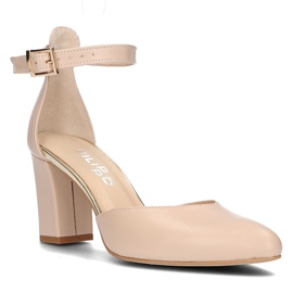 Läderpumps Filippo 2058 beige 1