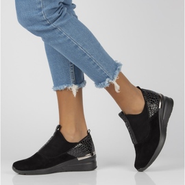 Läder Sneakers Filippo DP1689 / 22 Bk Bk Svart 1