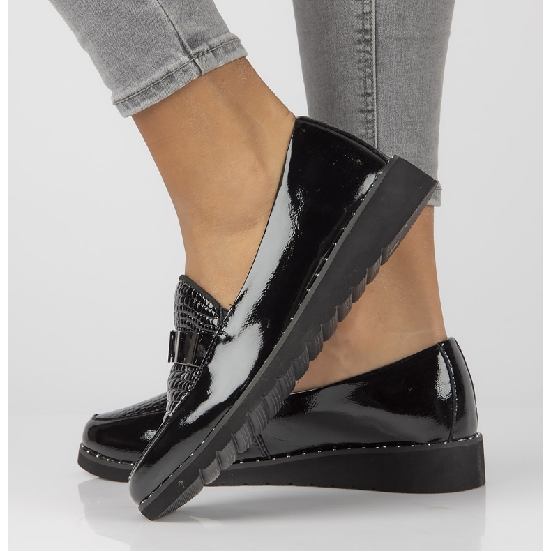 Lädermockasiner Filippo DP1515 / 22 Bk L svart 2