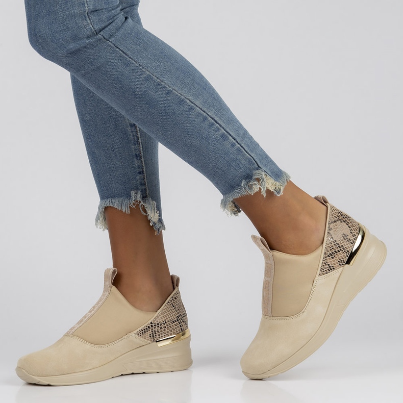 Läder Sneakers Filippo DP1689 / 22 Be beige 1