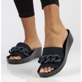 Skinntofflor Filippo DK3593 / 22 Nv marinblå 2