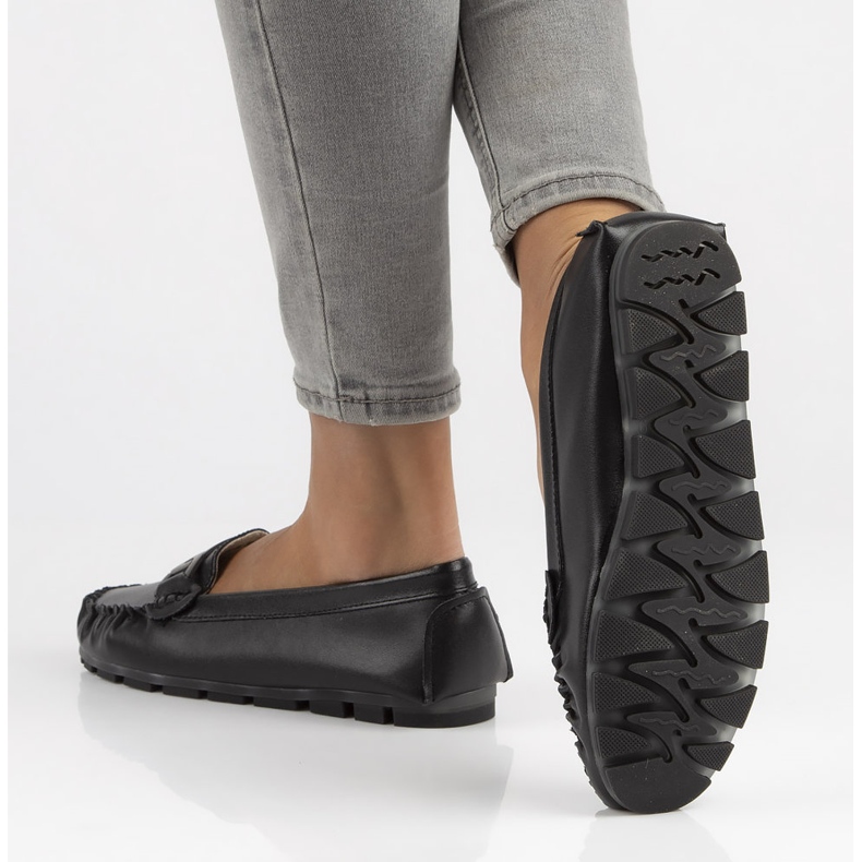 Läder loafers Filippo DP3629 / 22 Bk svart 1