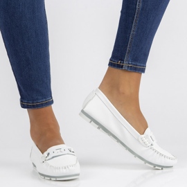 Läder loafers Filippo DP3629 / 22 Wh vit 1