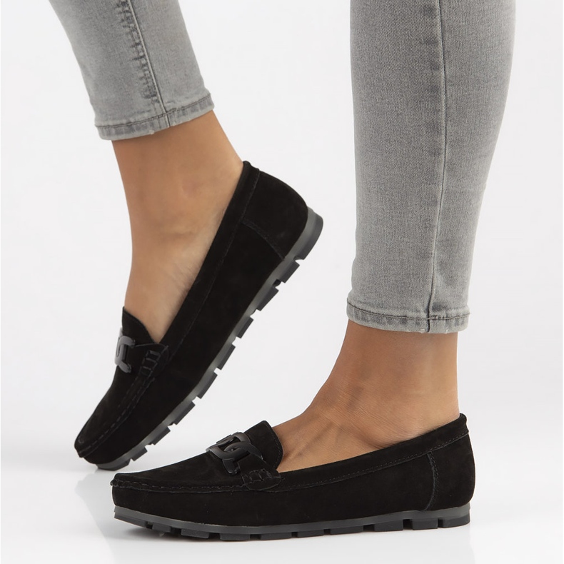 Lädermockasiner Filippo DP3630 / 22 Bk svart 1