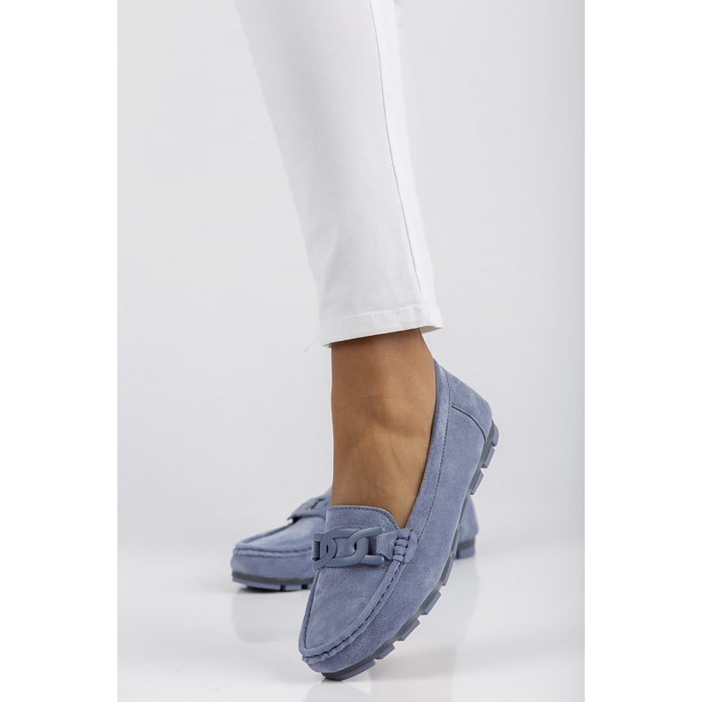 Läder loafers Filippo DP3630 / 22 Bl blå 1