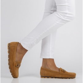 Läder loafers Filippo DP3630 / 22 Br brun 1