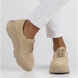 Läder Sneakers Filippo DP2138 / 22 Be Be beige 1