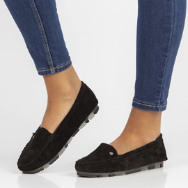 Läder loafers Filippo DP2037 / 22 Bk svart 1