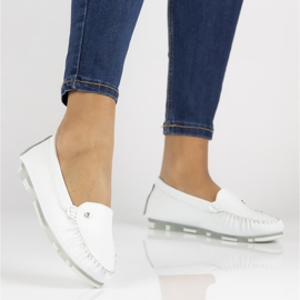 Läder loafers Filippo DP2037 / 22 Wh vit 1