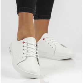 Läderskor Filippo DP3508 / 22 Wh vita 1